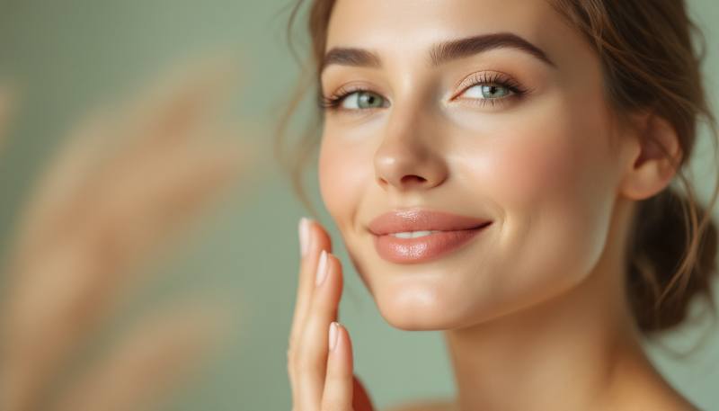 imagem ilustrativa mostrando uma mulher com rejuvenescimento facial