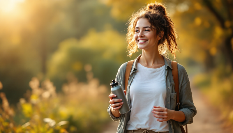 Ilustração de mulher saudável